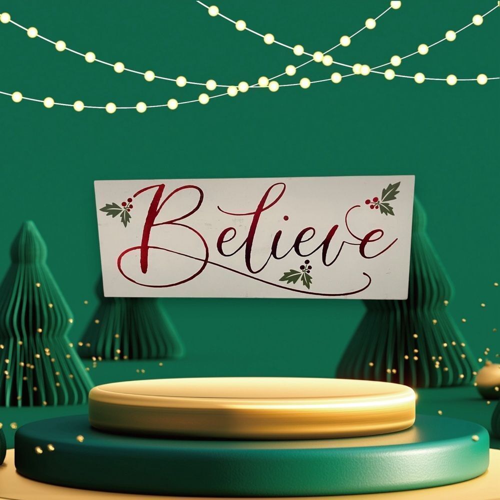 458 WOOD BELIEVE SHELF DECOR
